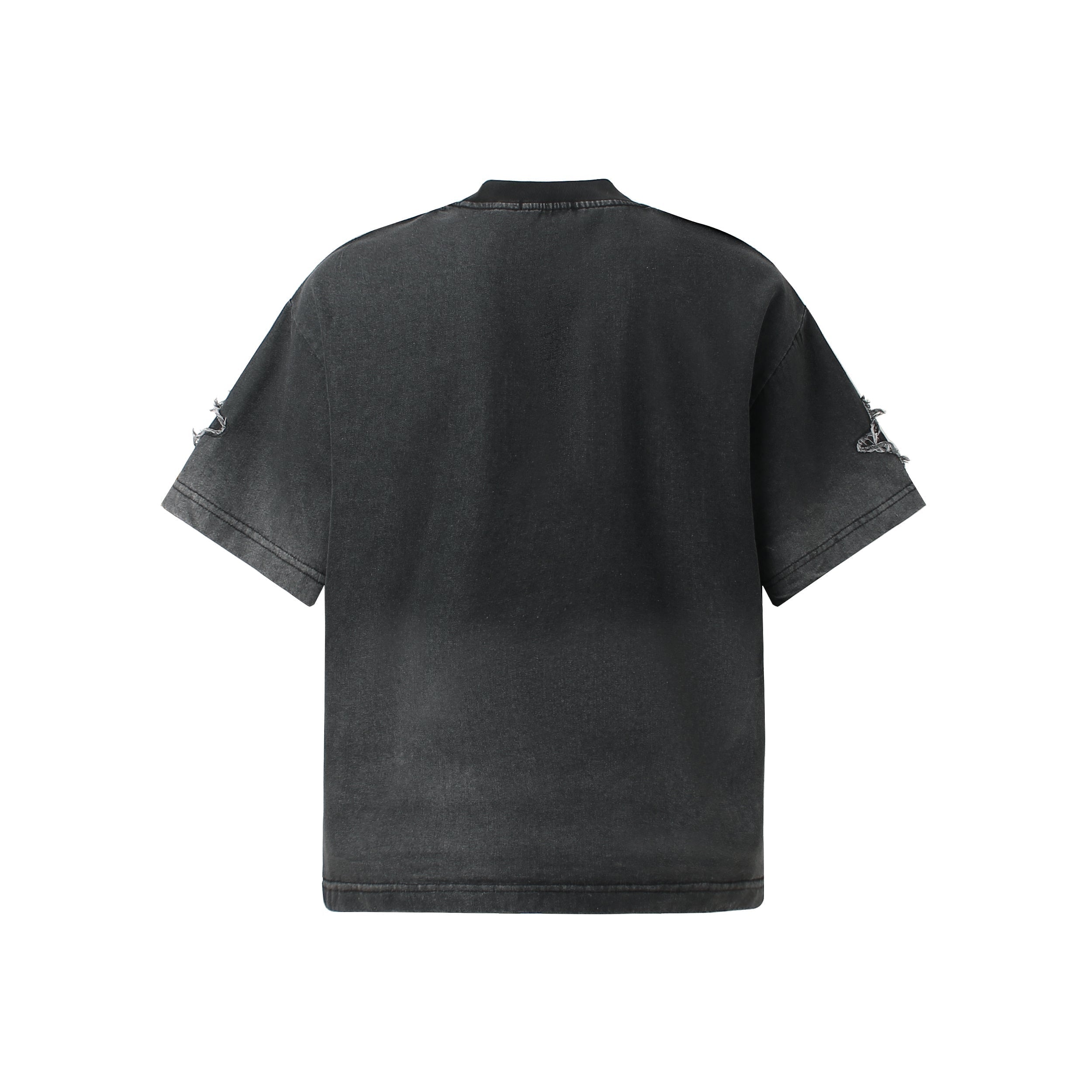 STARRVAINT Distressed Star Graphic T-Shirt