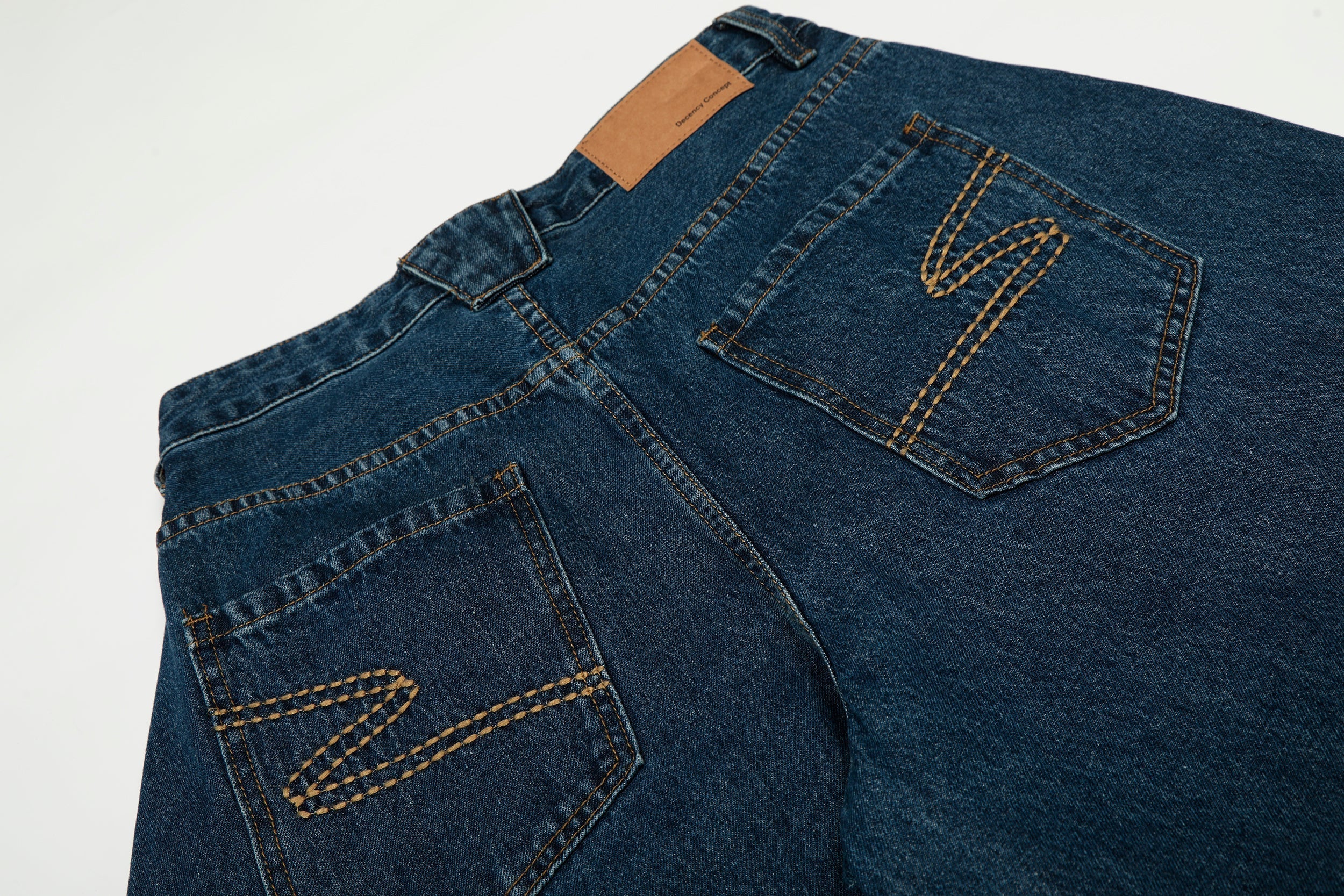 STARRVAINT Deep Indigo Balloon Wide-Leg Jeans