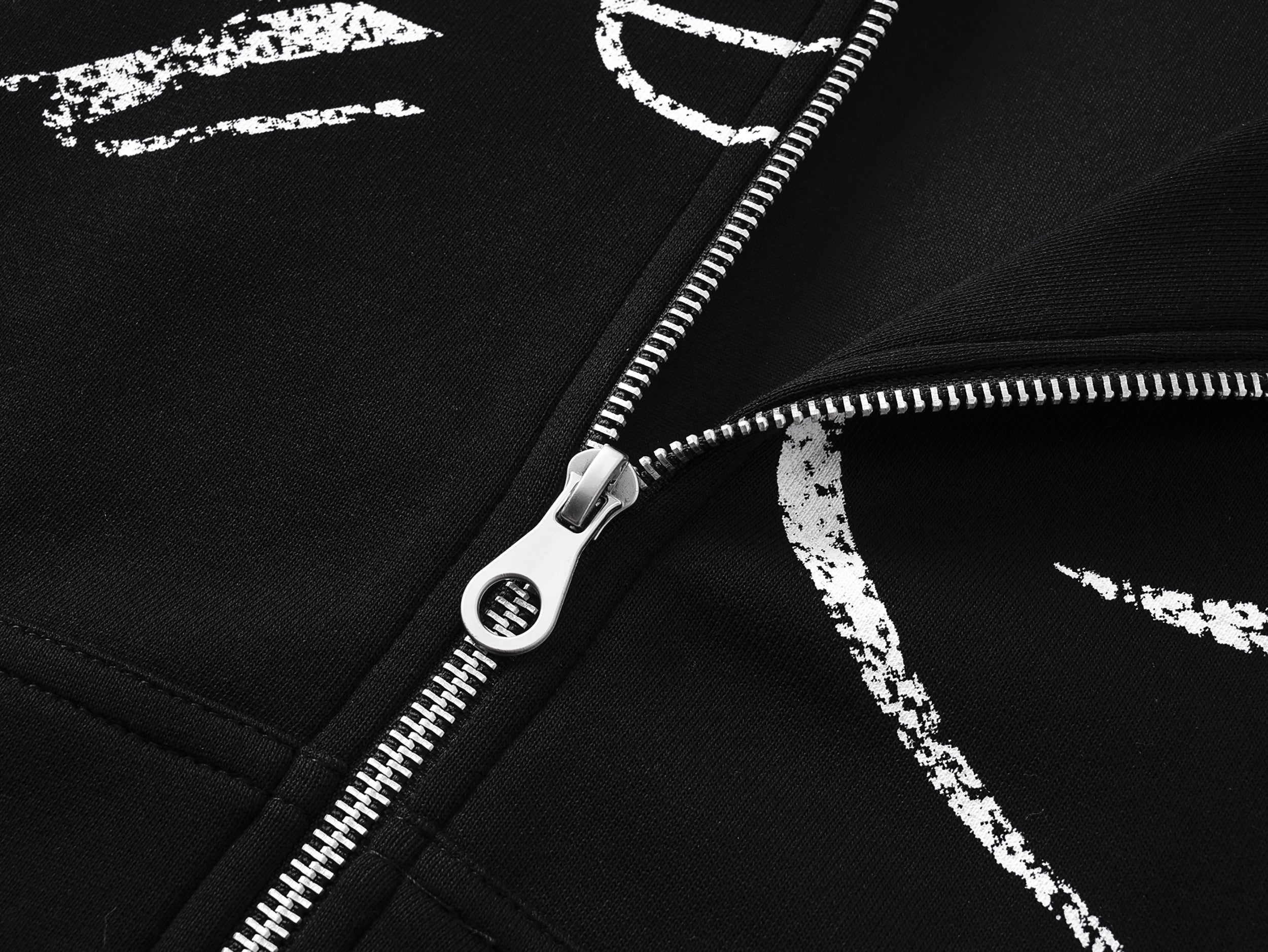 STARRVAINT Full-Script Zip Hoodie