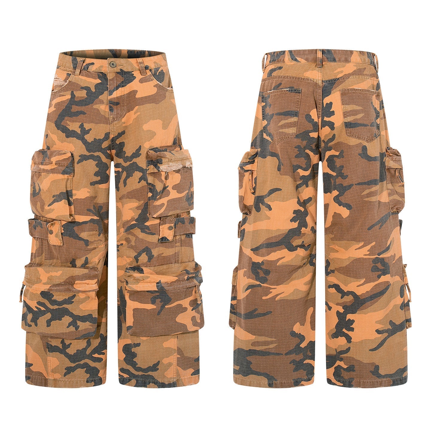 STARRVAINT Heavy Tactical Camo Multi-Pocket Cargo Pants