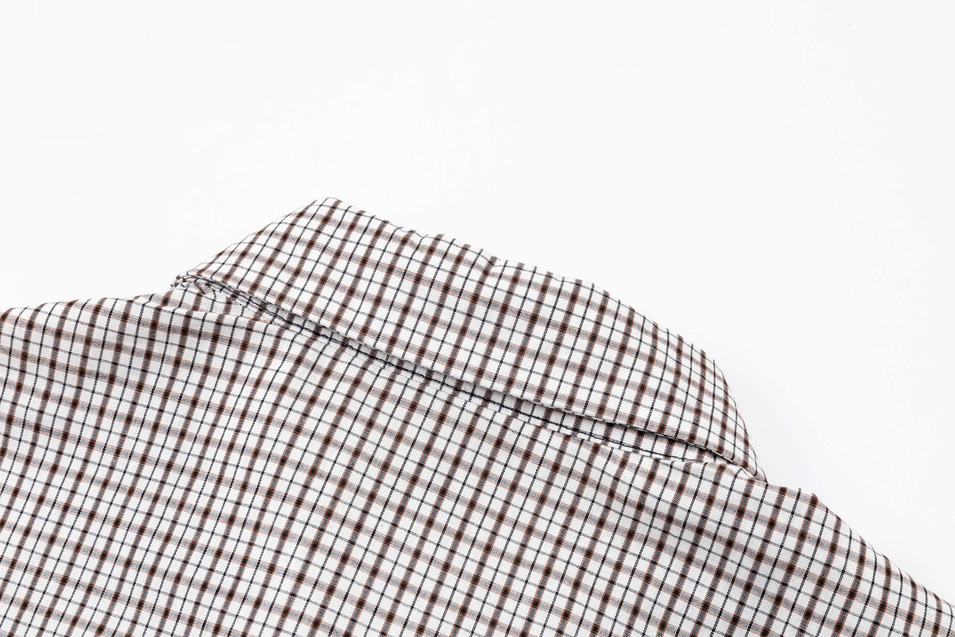STARRVAINT Vintage Plaid Panel Polo