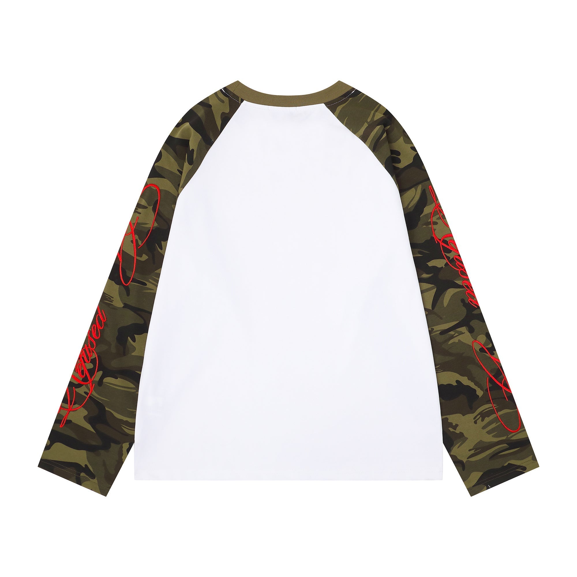 STARRVAINT Camo Sleeve Raglan Long Sleeve Tee