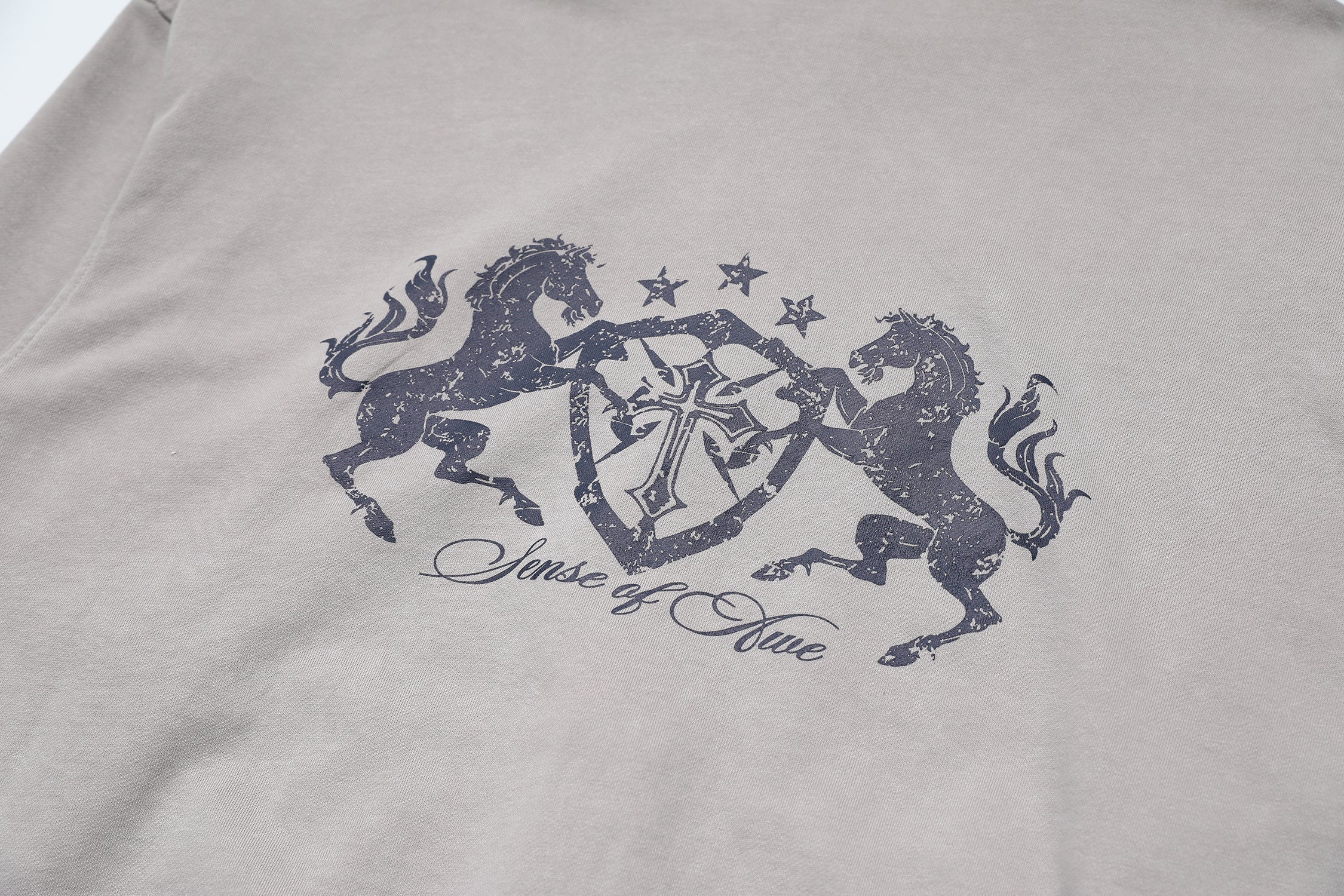STARRVAINT Vintage Crest Zip Hoodie