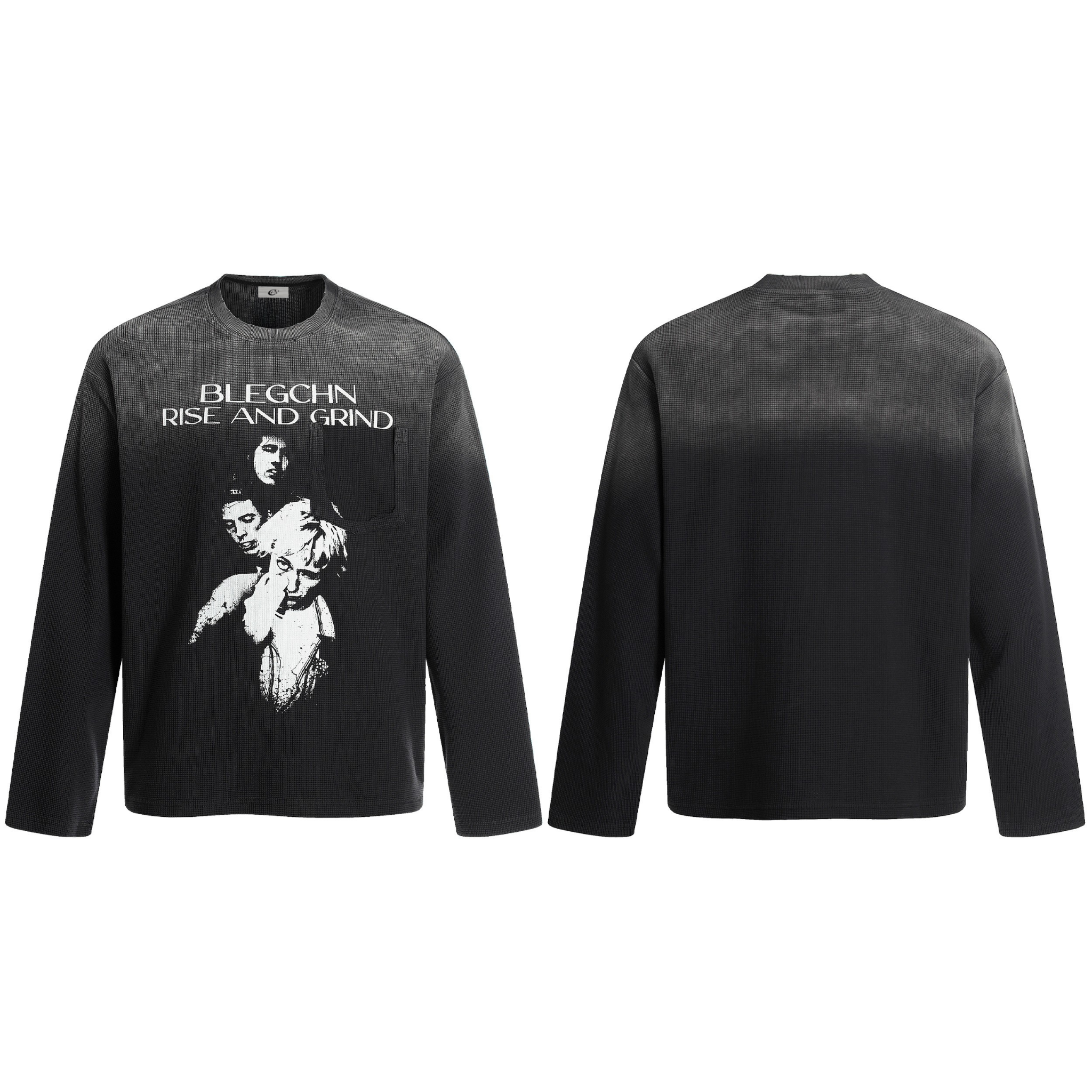STARRVAINT “Rise and Grind” Graphic Long Sleeve Tee