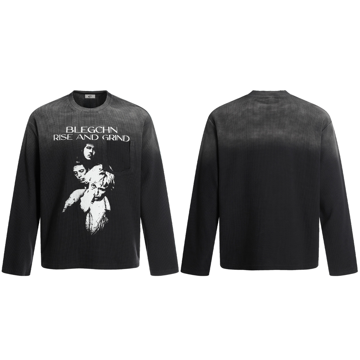 STARRVAINT “Rise and Grind” Graphic Long Sleeve Tee