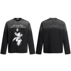STARRVAINT “Rise and Grind” Graphic Long Sleeve Tee