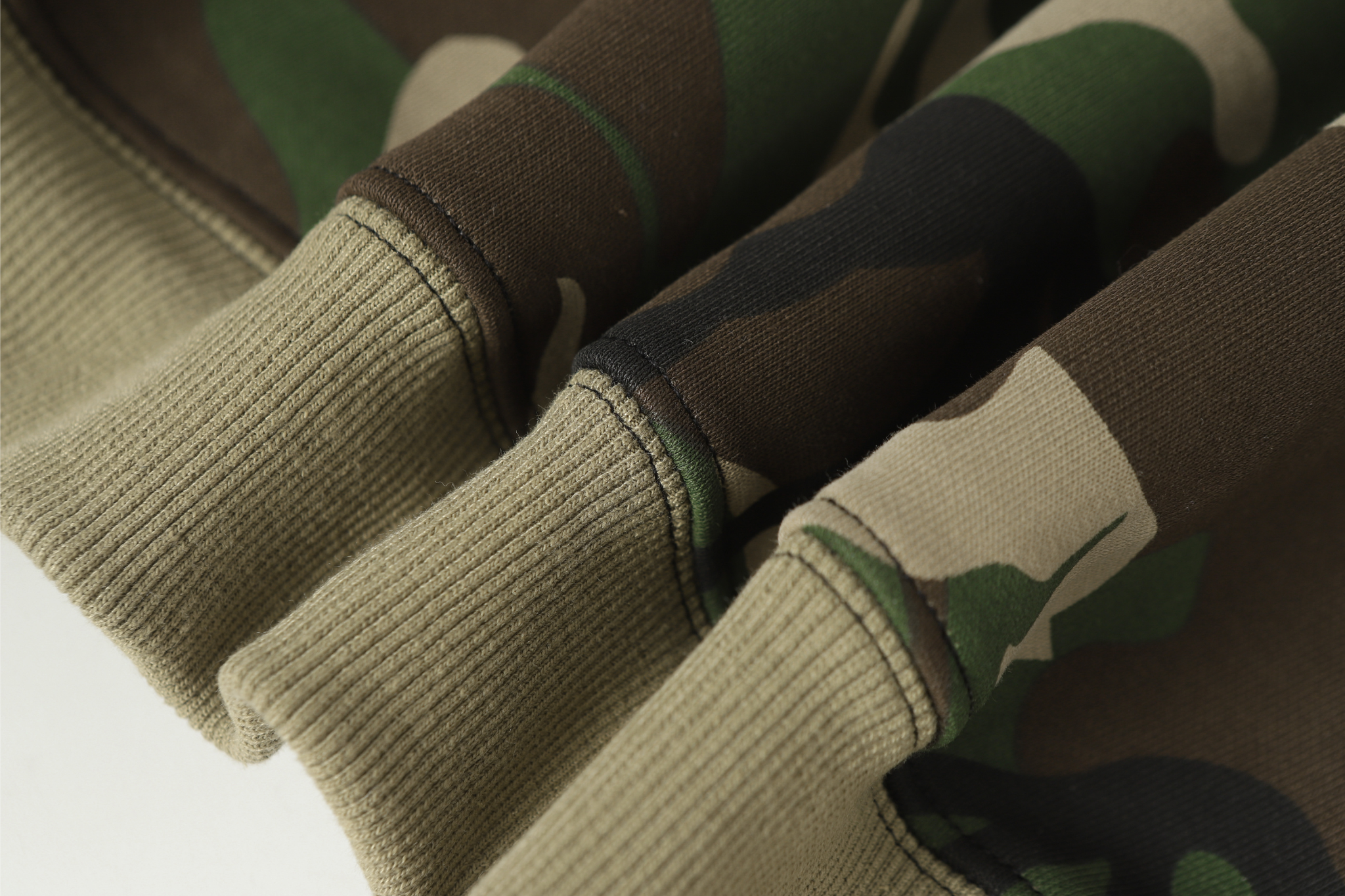 STARRVAINT Camo Angel Graphic Zip Hoodie
