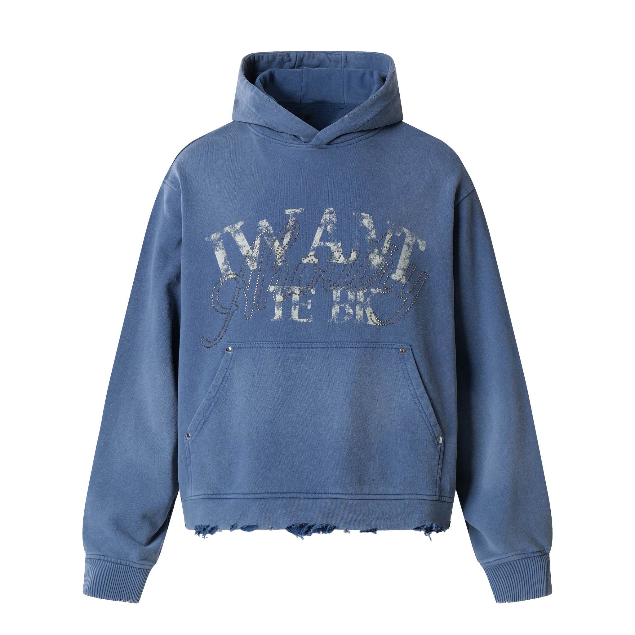 STARRVAINT Vintage Distressed Graphic Hoodie