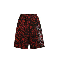 STARRVAINT Leopard Print Loose Shorts