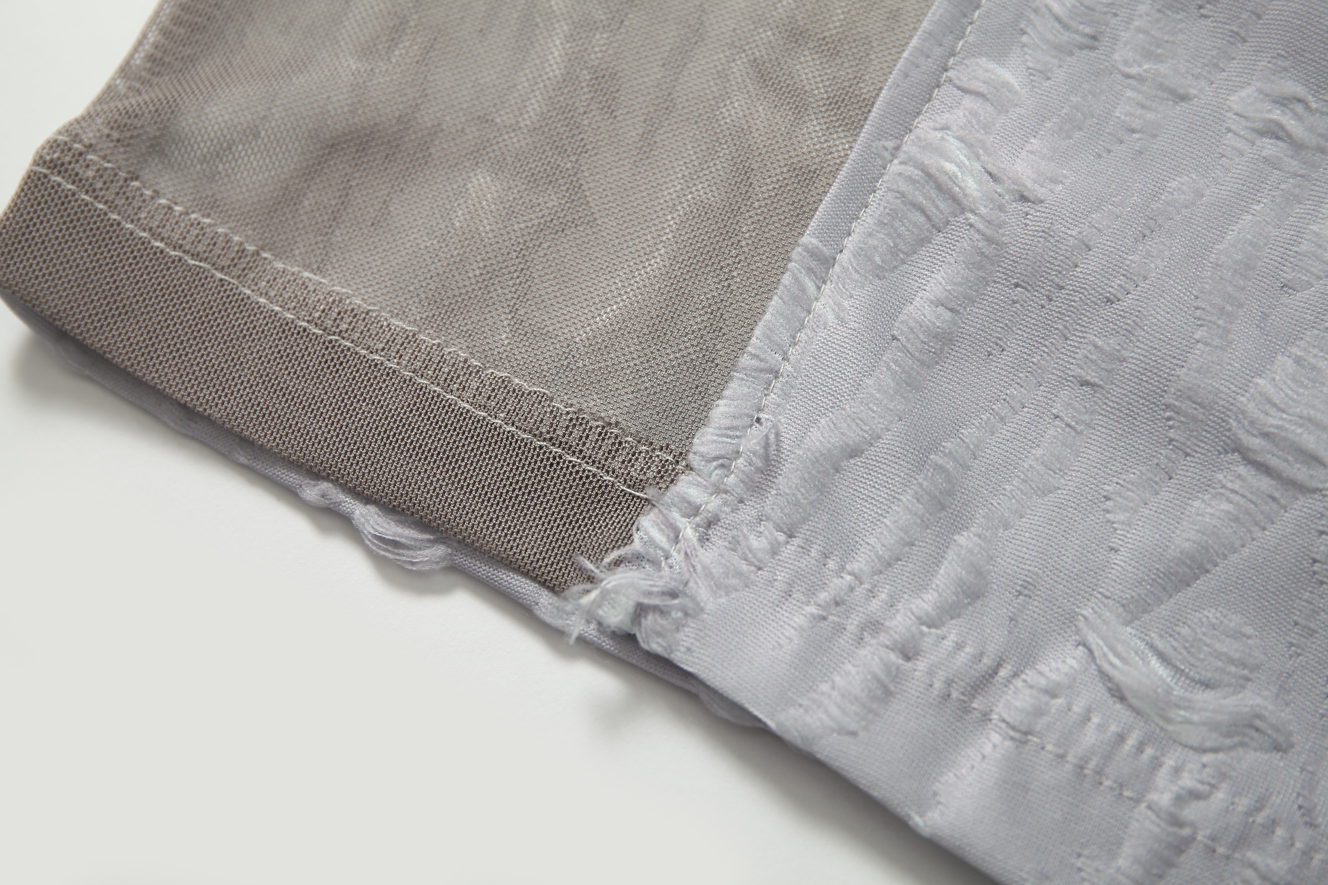STARRVAINT Textured Mesh Patchwork Tee