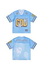 STARRVAINT “God We Trust” Mesh Jersey T-Shirt