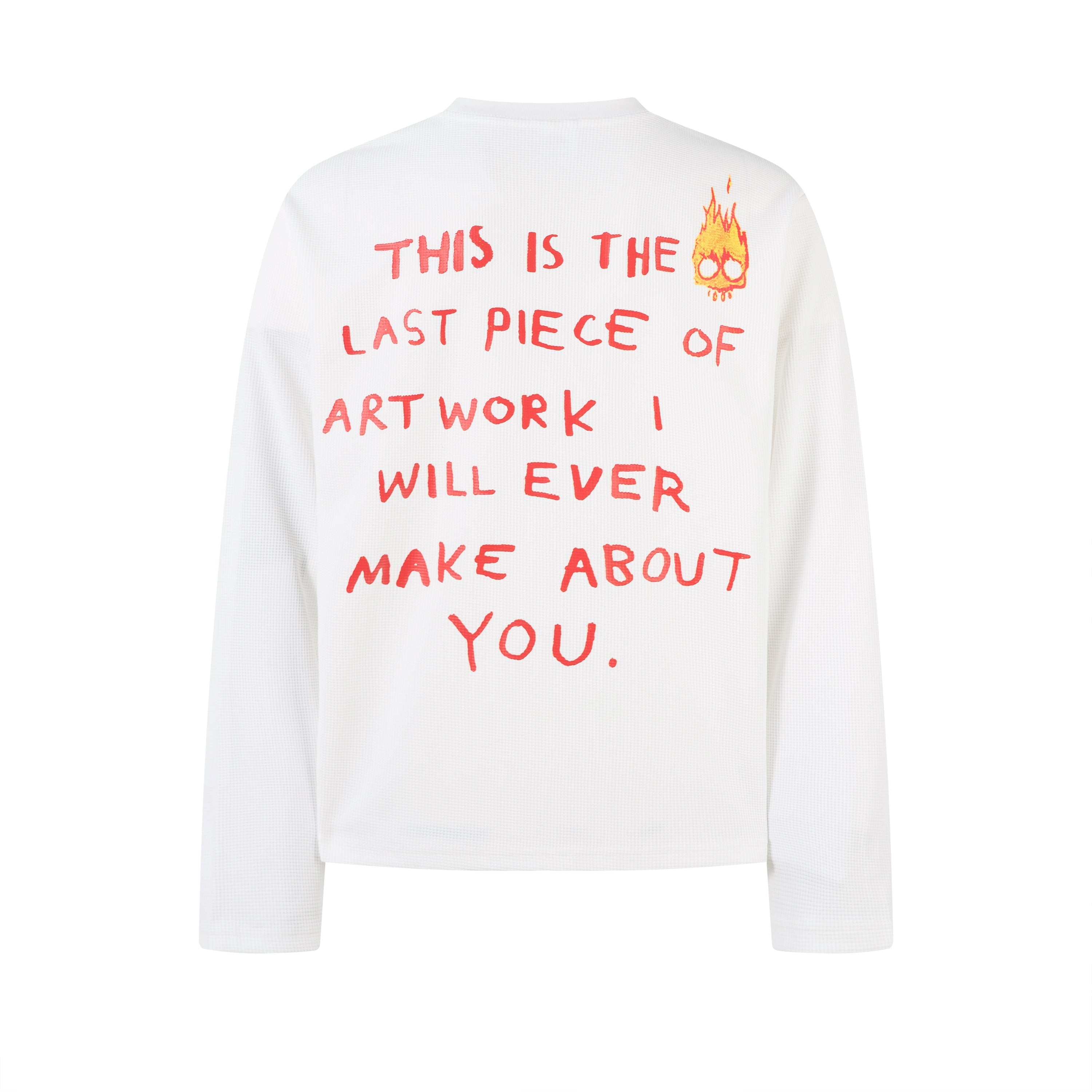 STARRVAINT Flame Doodle Emotional Graphic Long Sleeve Tee