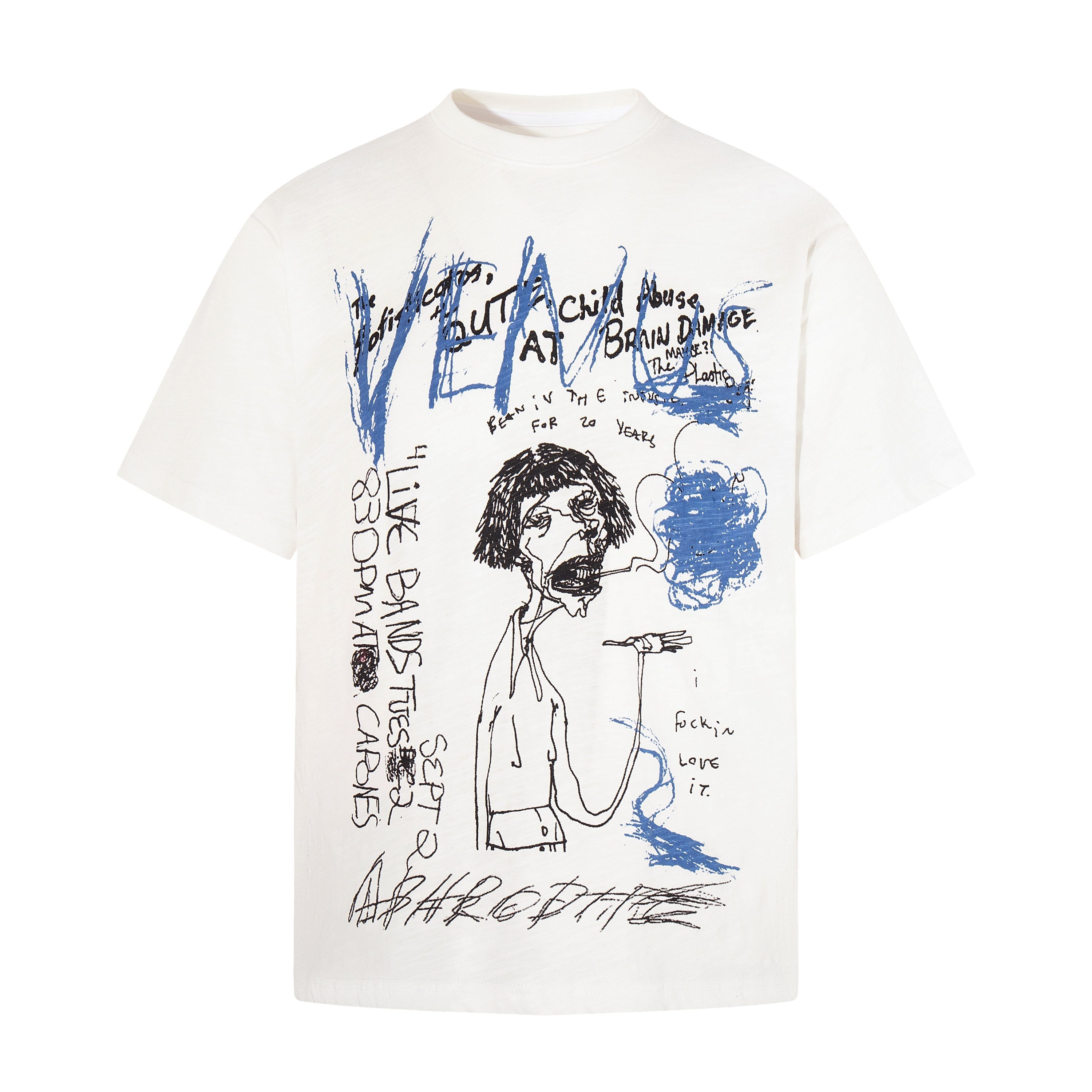 STARRVAINT Abstract Sketch Graphic T-Shirt