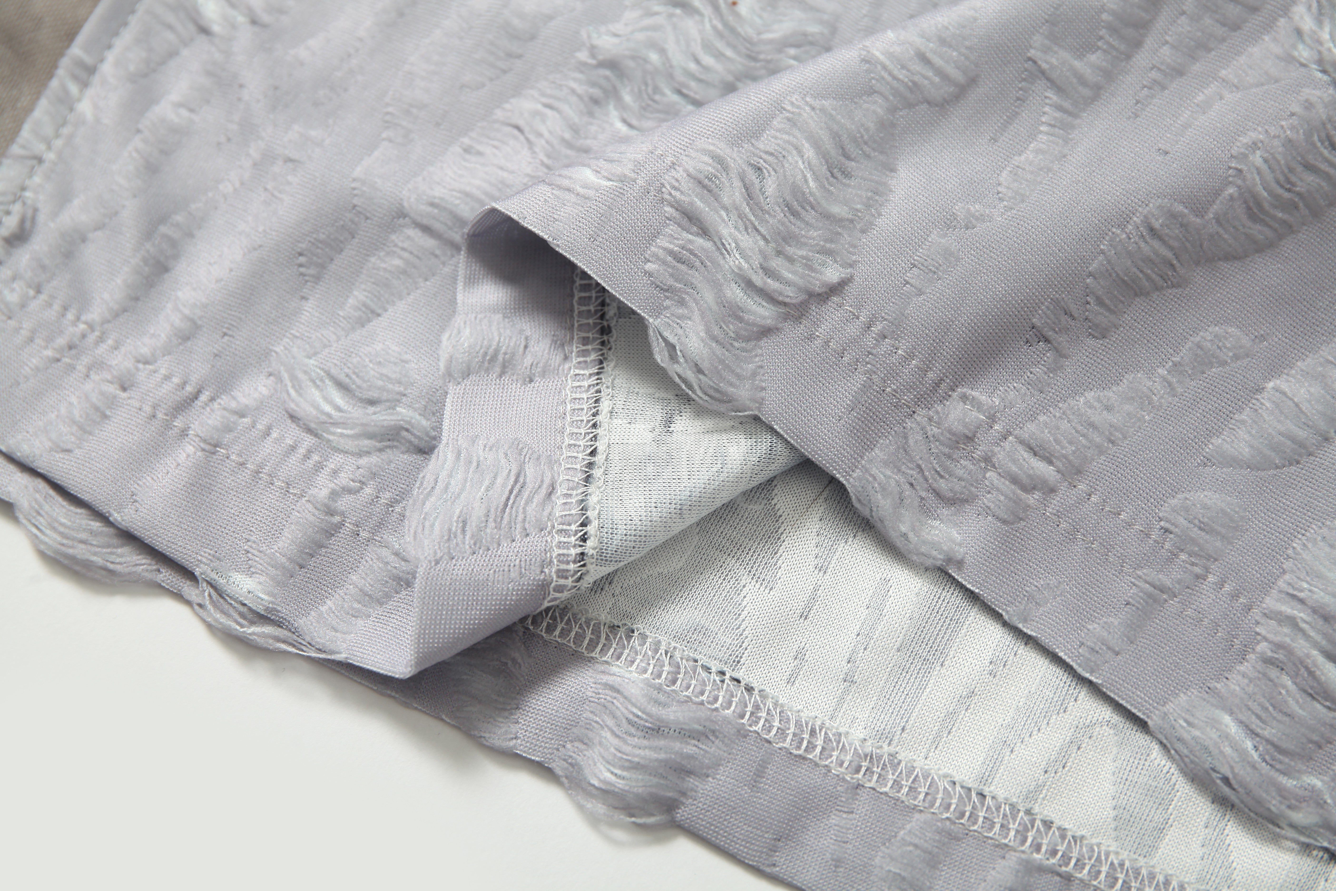 STARRVAINT Textured Mesh Patchwork Tee