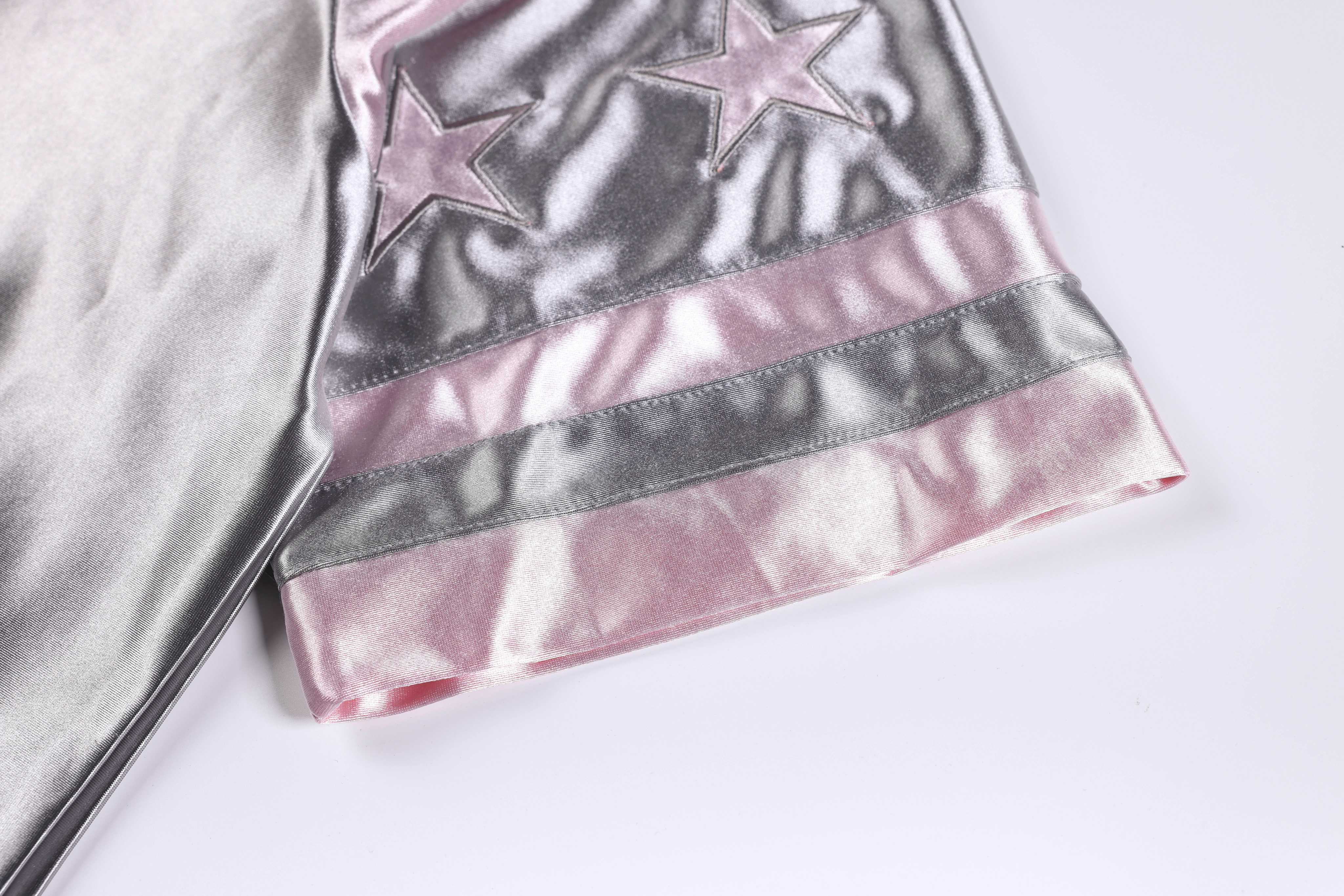 STARRVAINT Metallic Varsity Jersey Tee