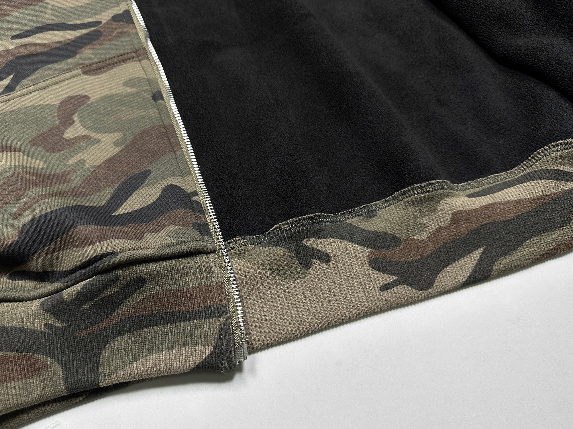STARRVAINT Camo Varsity Zip Hoodie