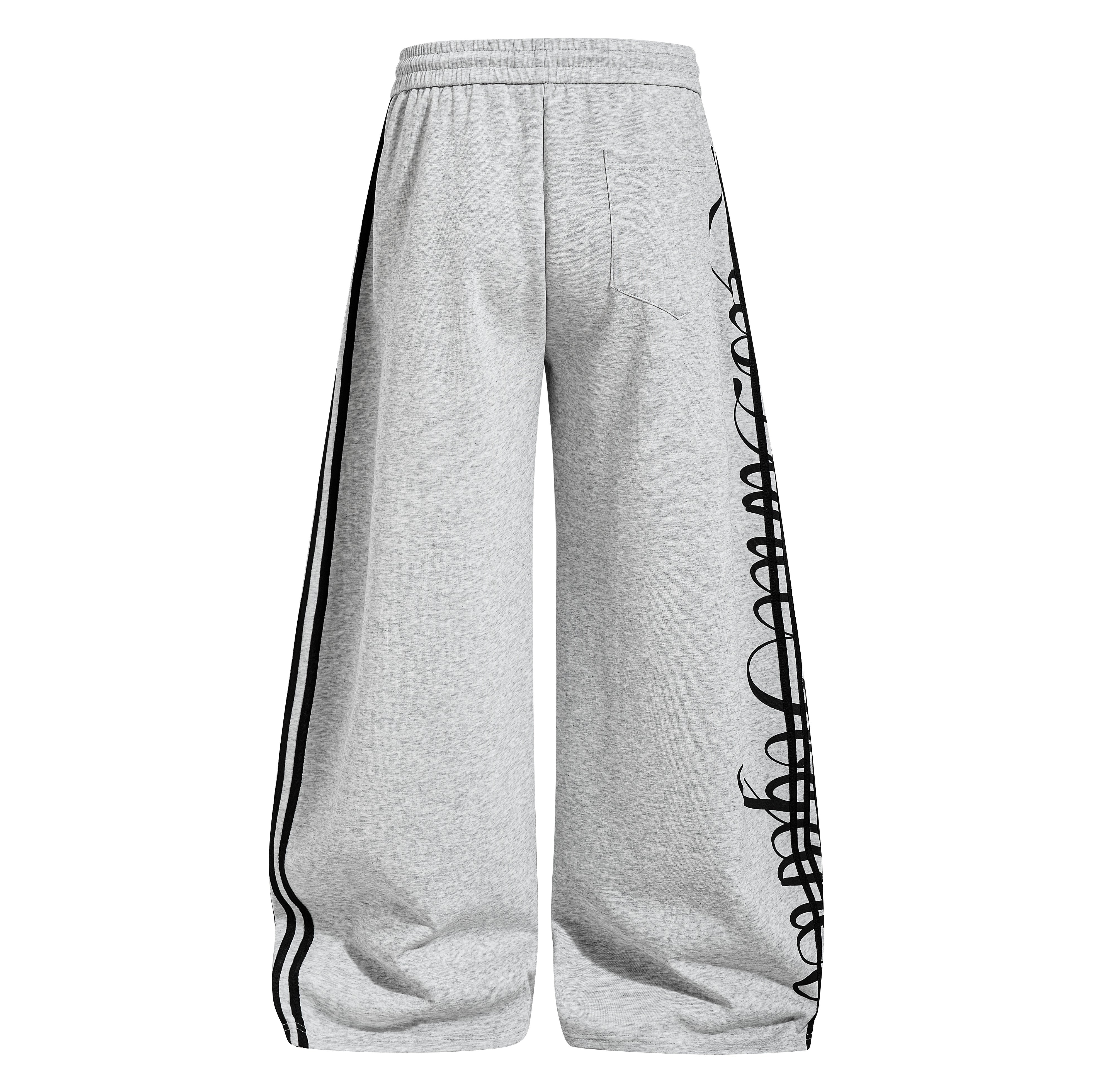 STARRVAINT Script Stripe Wide-Leg Sweatpants