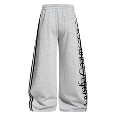 STARRVAINT Script Stripe Wide-Leg Sweatpants