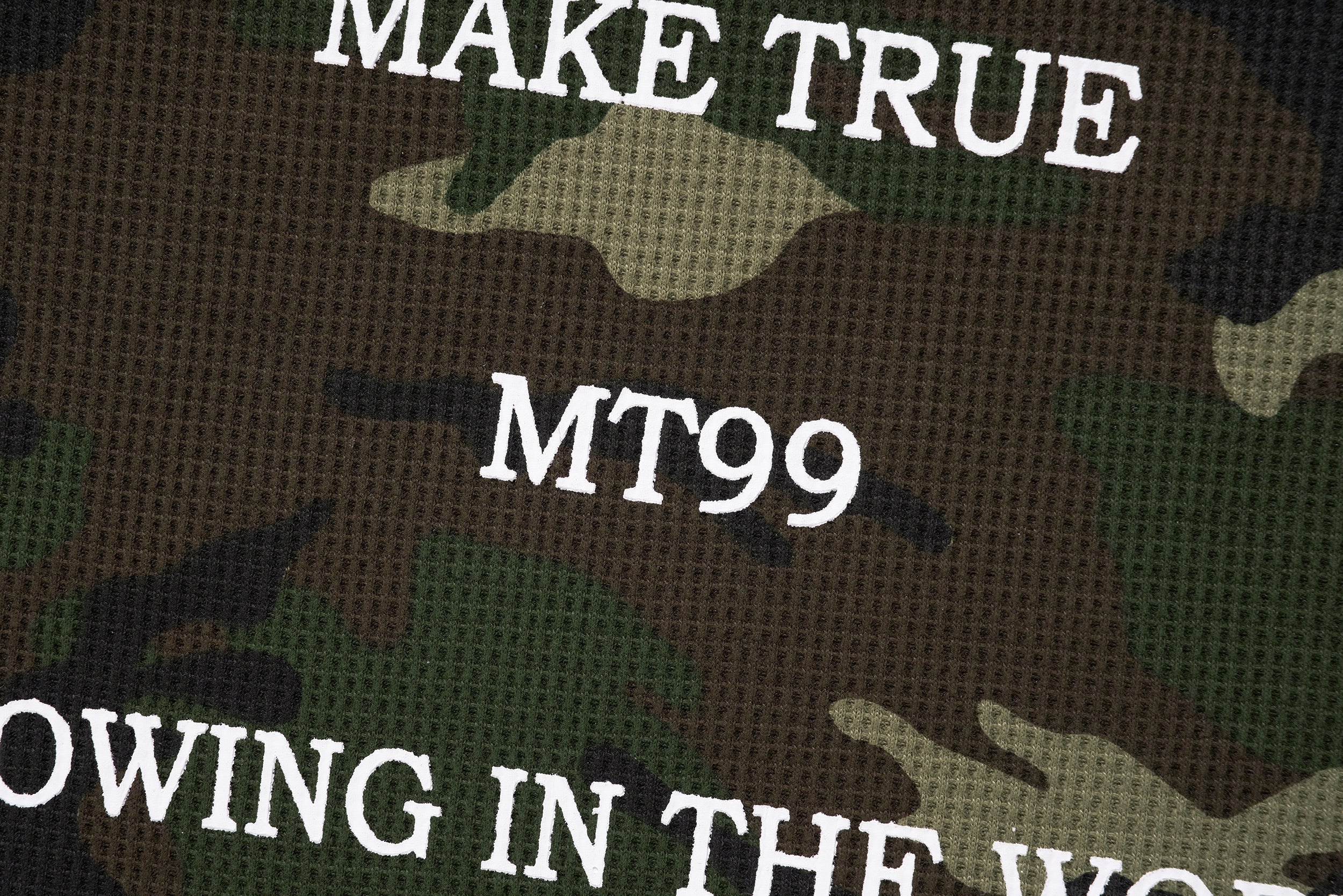 STARRVAINT Camo Text Graphic Longsleeve