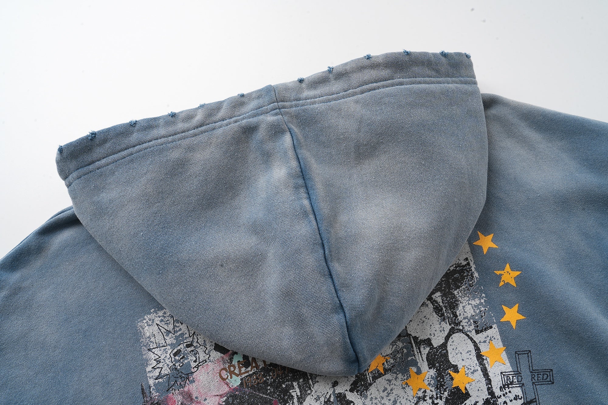 STARRVAINT Vintage Graphic Zip-Up Hoodie