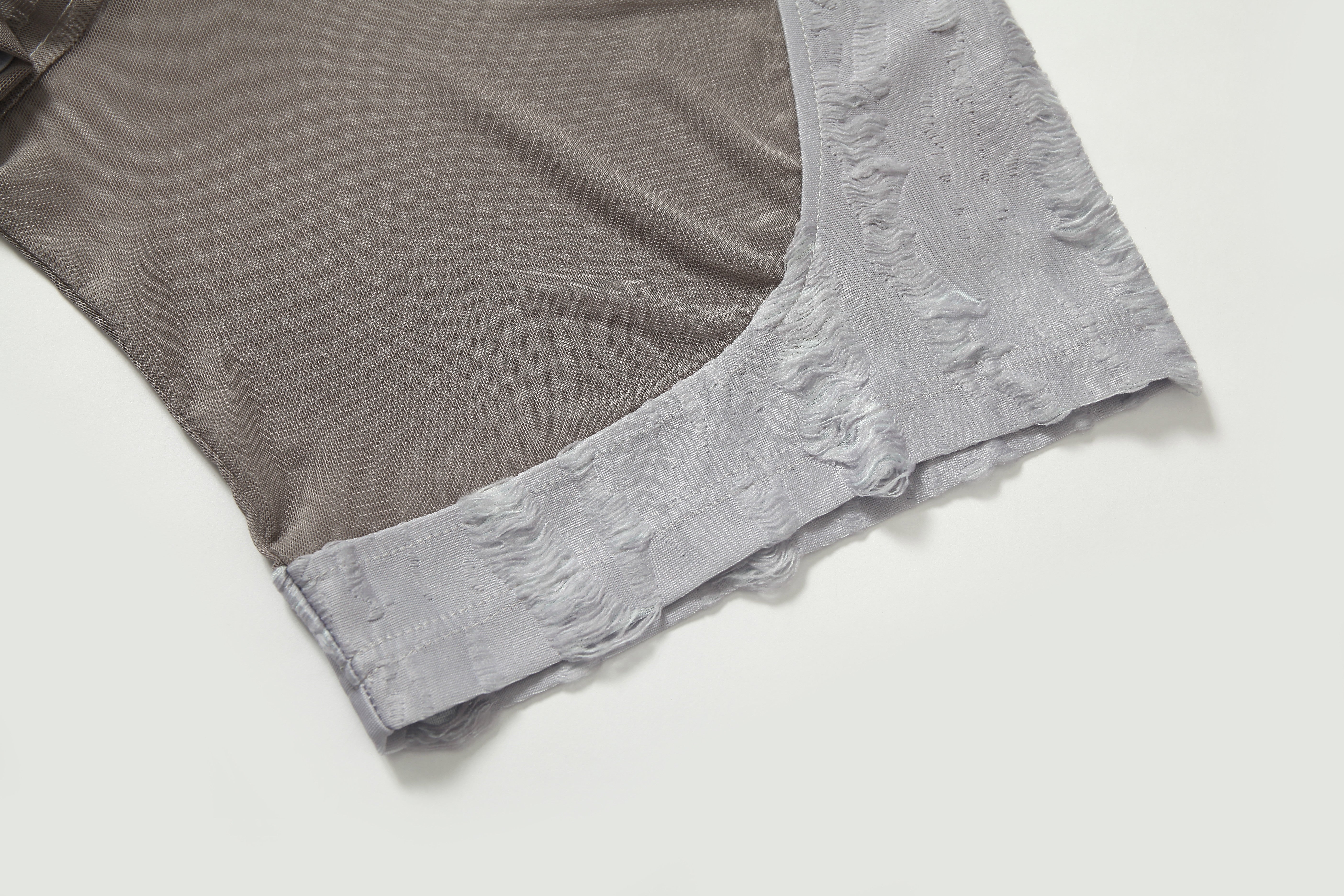 STARRVAINT Textured Mesh Patchwork Tee