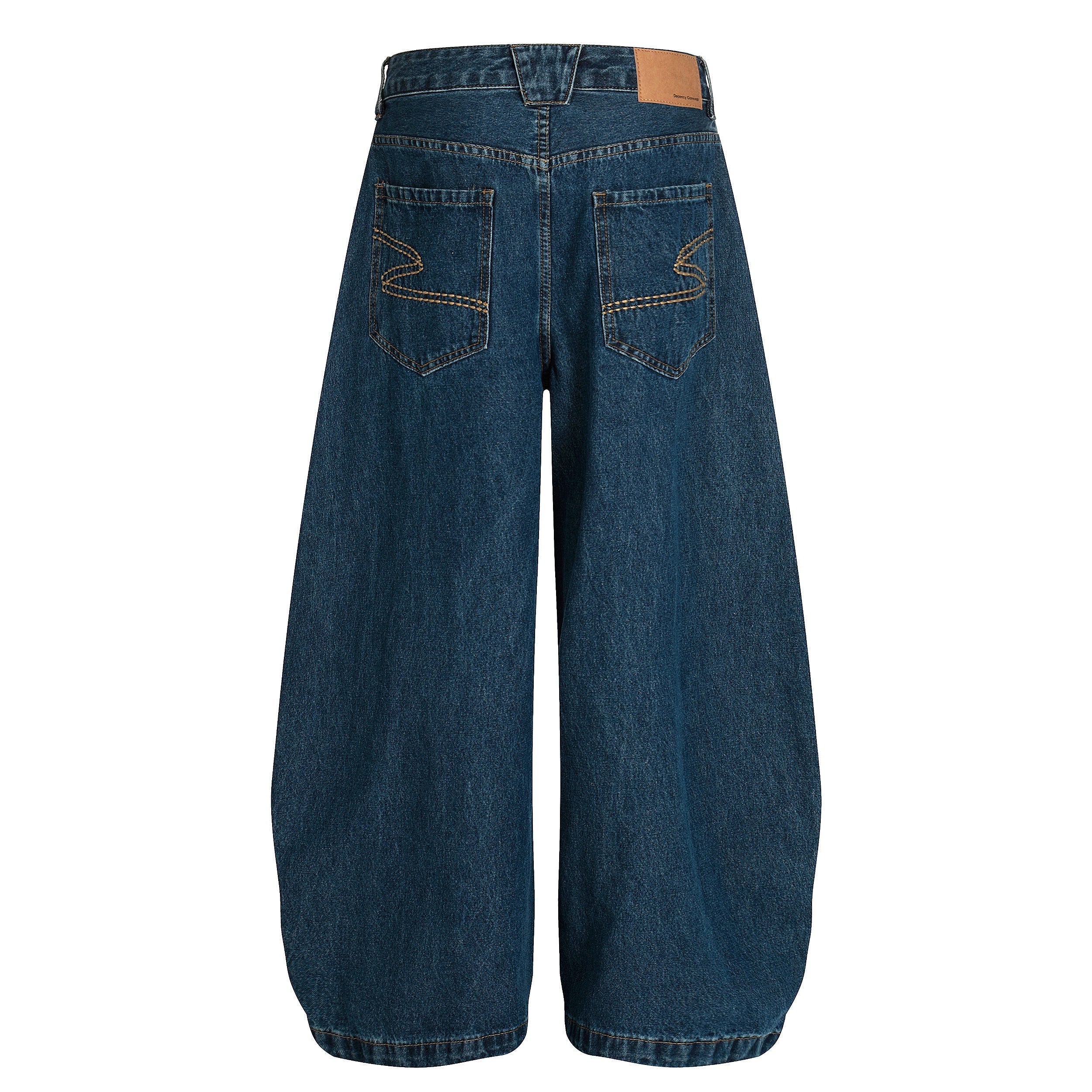 STARRVAINT Deep Indigo Balloon Wide-Leg Jeans