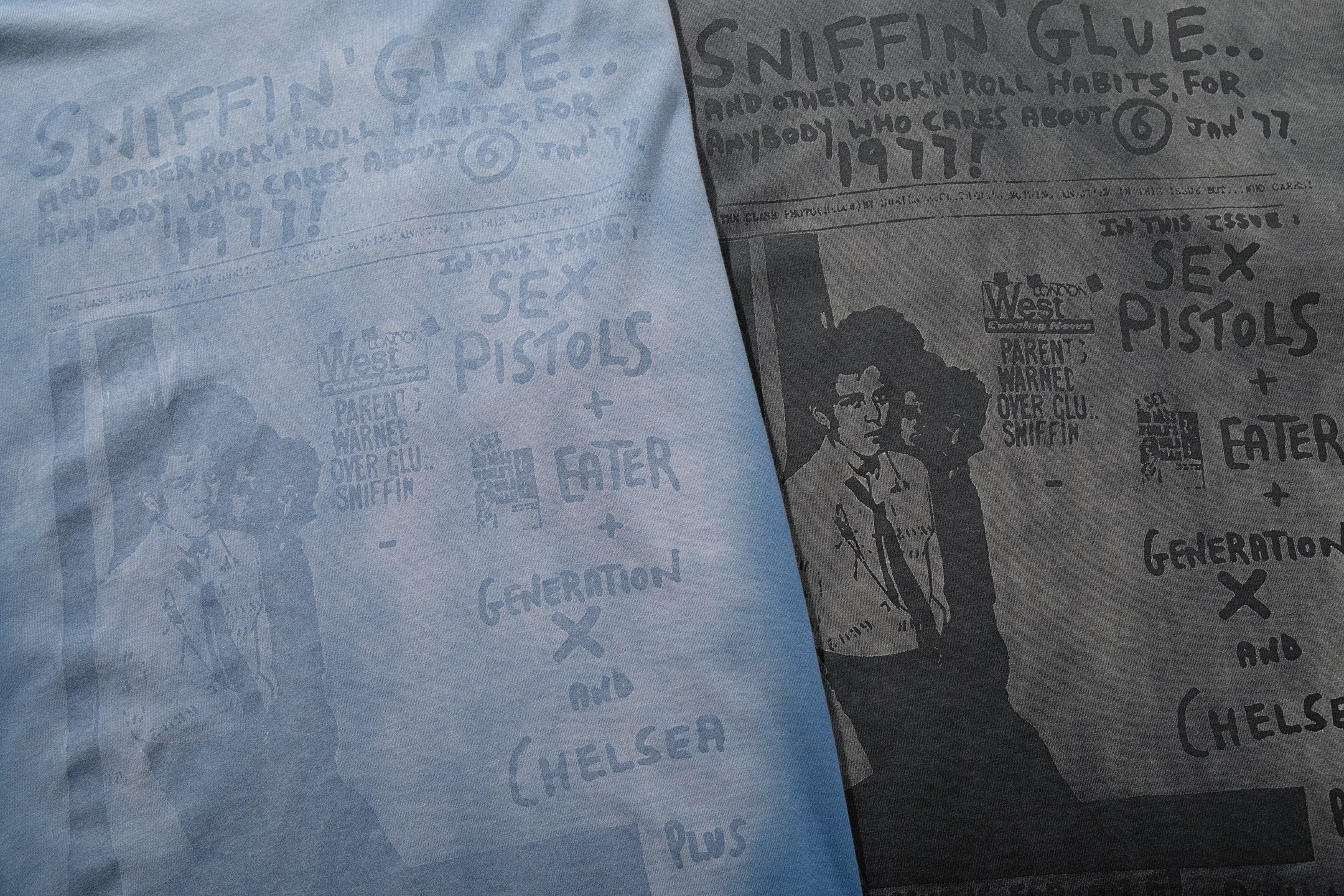 STARRVAINT “Text Collage Graphic T-Shirt”