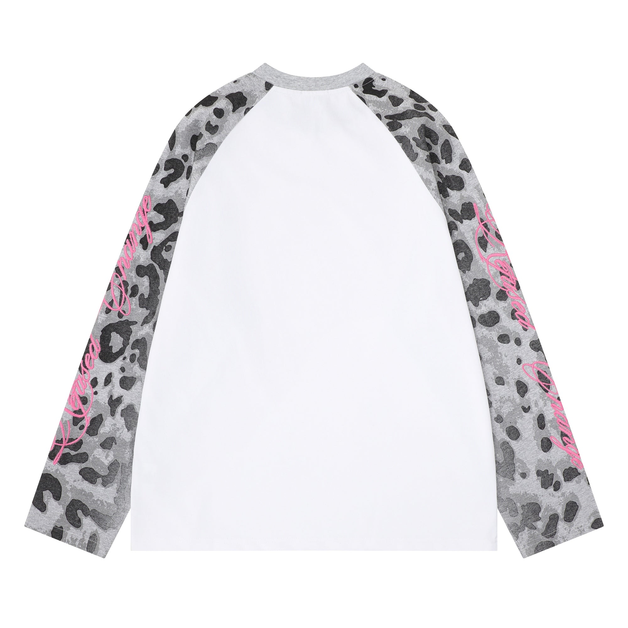 STARRVAINT Leopard Raglan Long Sleeve Tee