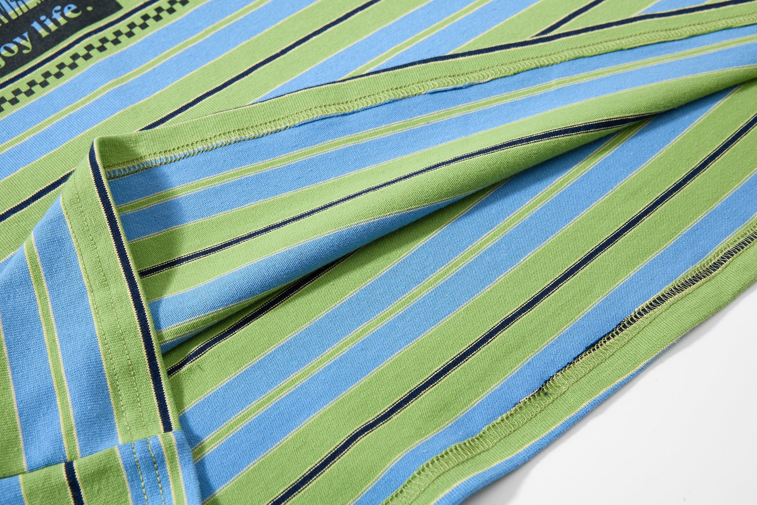 STARRVAINT Striped Graphic Layered Polo