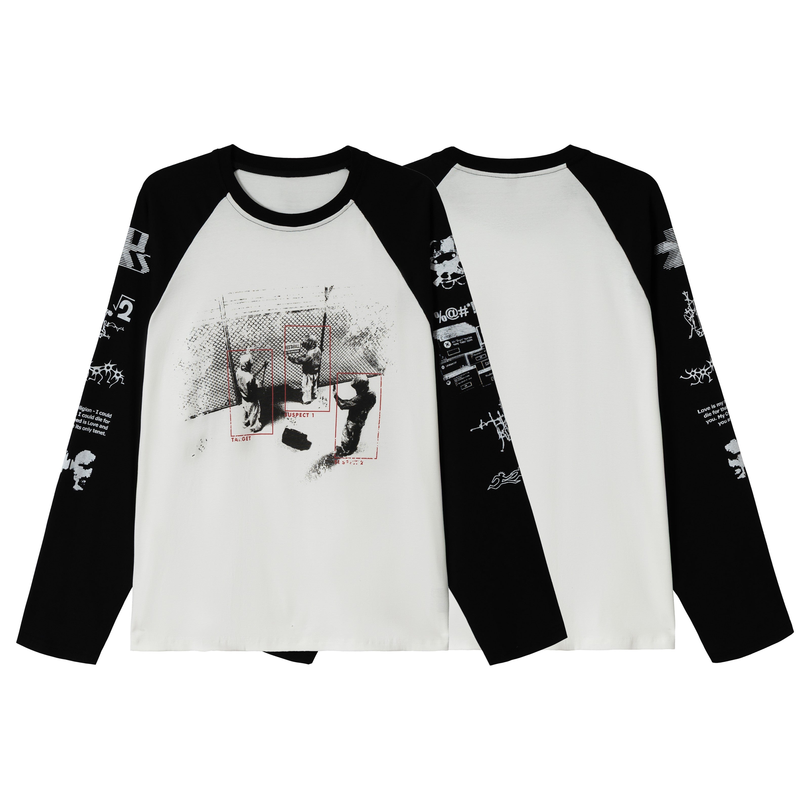 STARRVAINT Graphic Raglan Long-Sleeve T-Shirt
