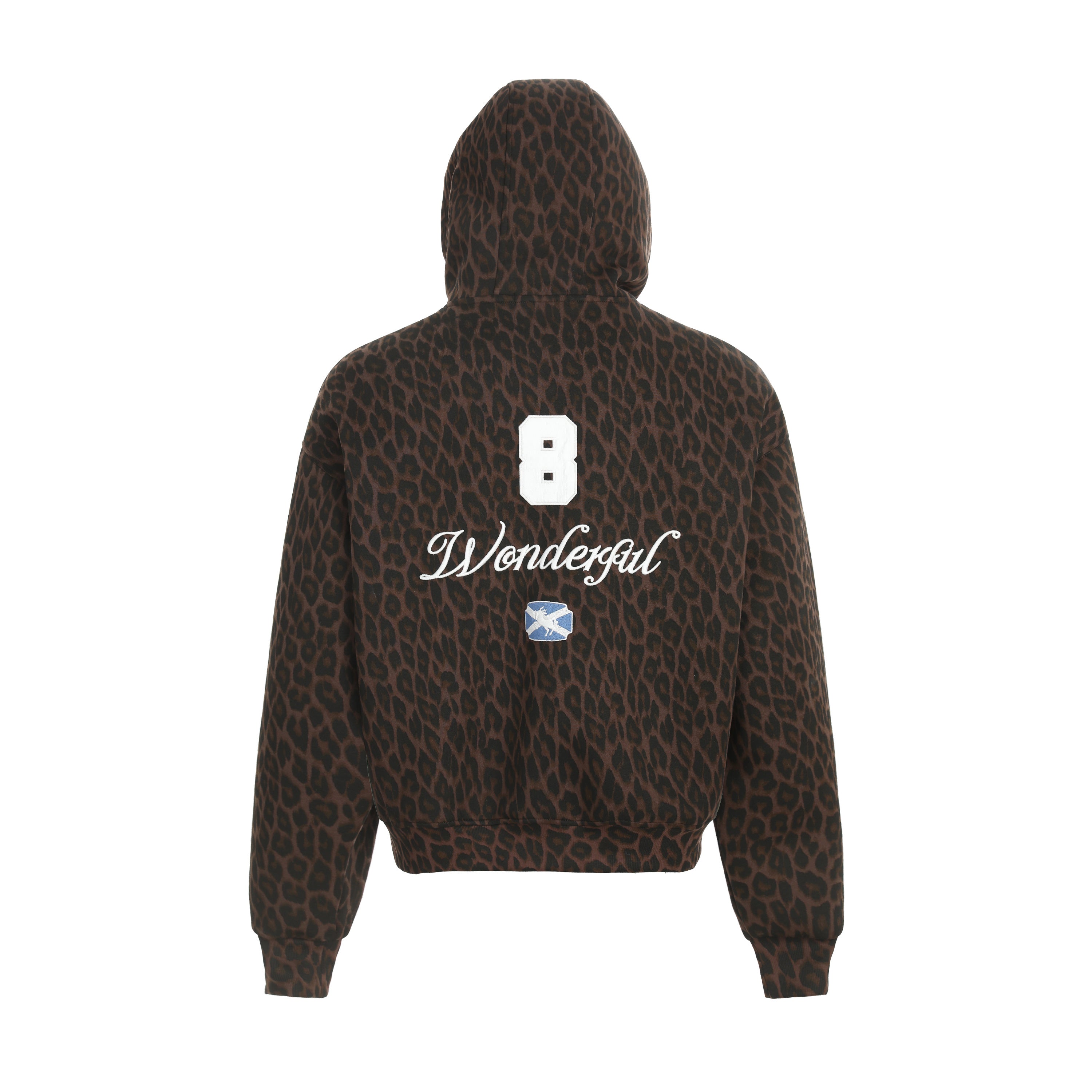 STARRVAINT Leopard Crest Zip Hoodie