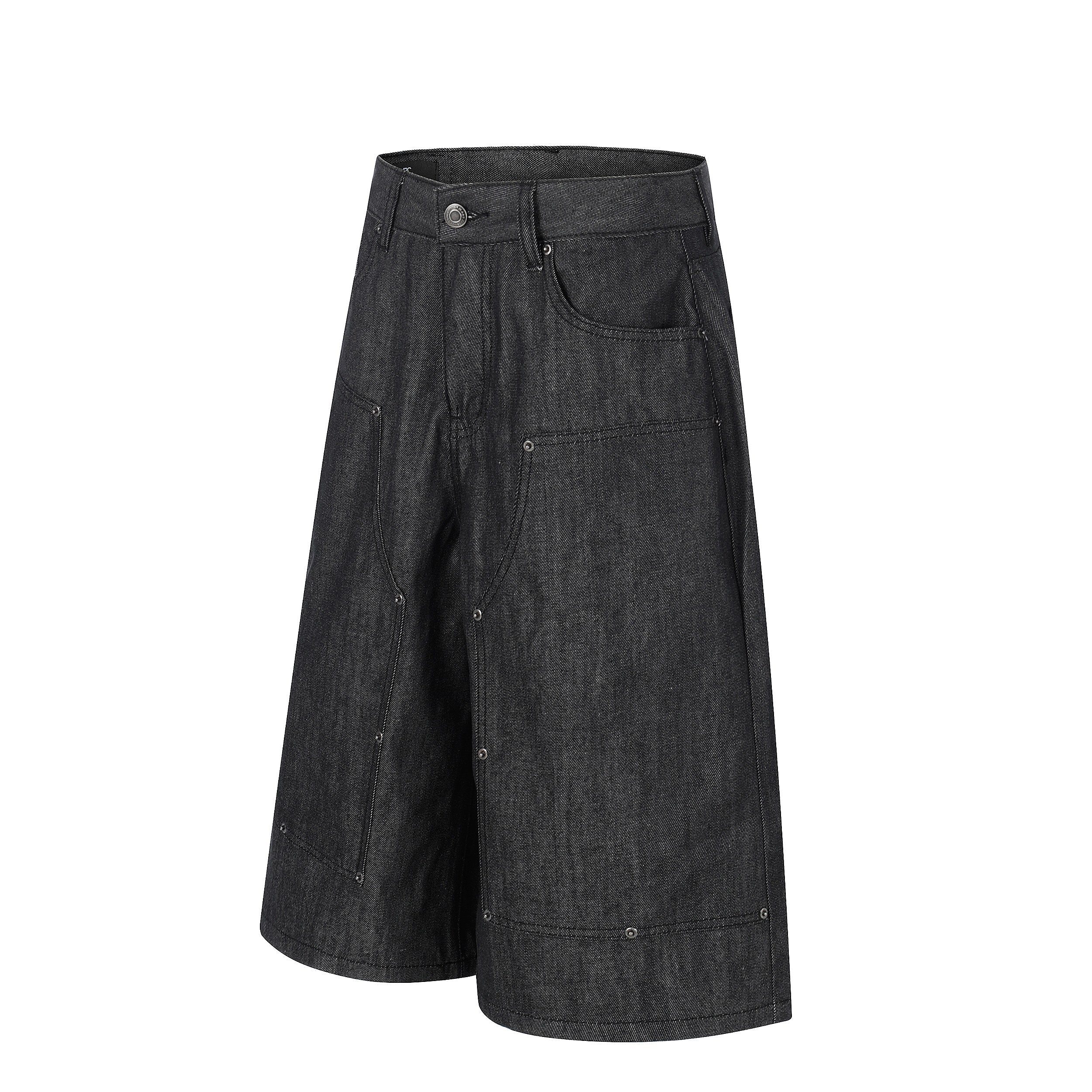 STARRVAINT Raw Denim Baggy Shorts
