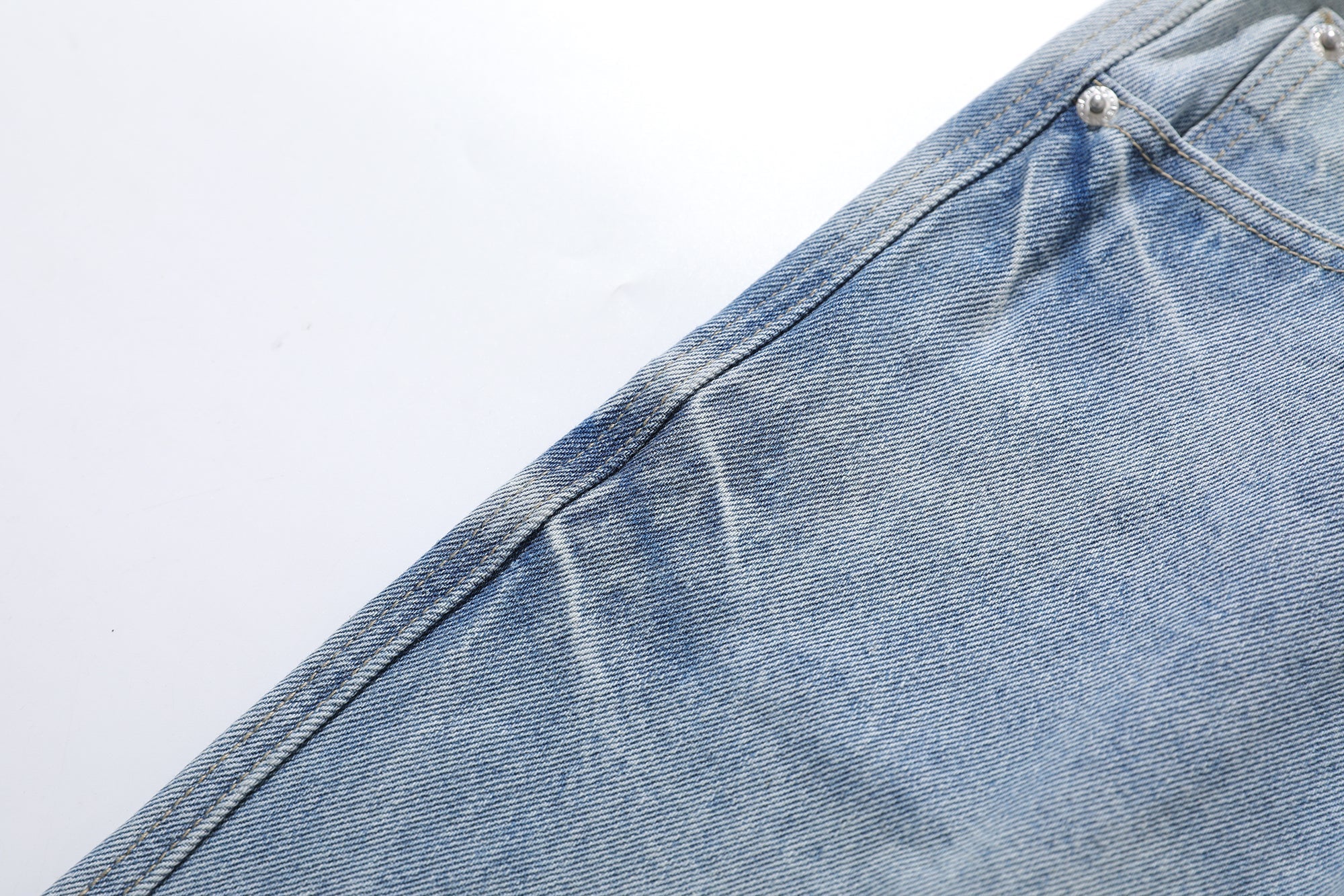 STARRVAINT Vintage Wash Wide-Leg Denim Shorts