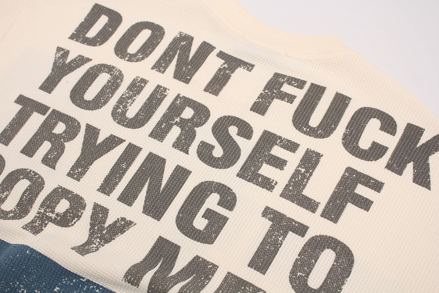 STARRVAINT “Copycat Statement Waffle Tee”