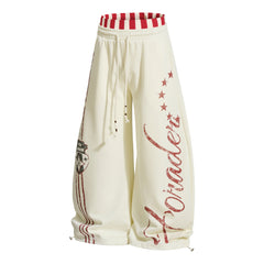 STARRVAINT “American Varsity” Wide-Leg Sweatpants