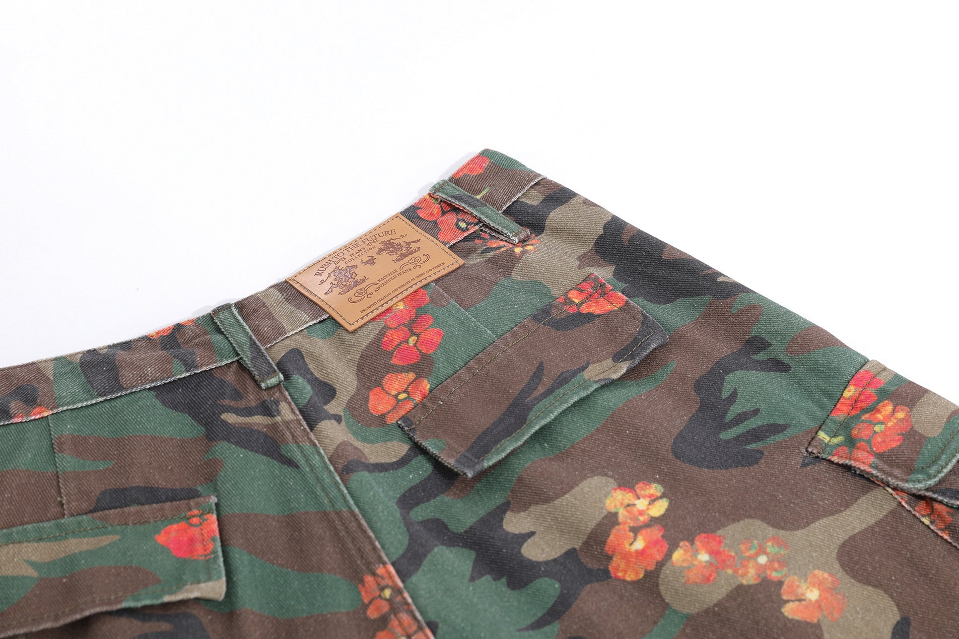 STARRVAINT “Floral Camo Cargo Shorts”