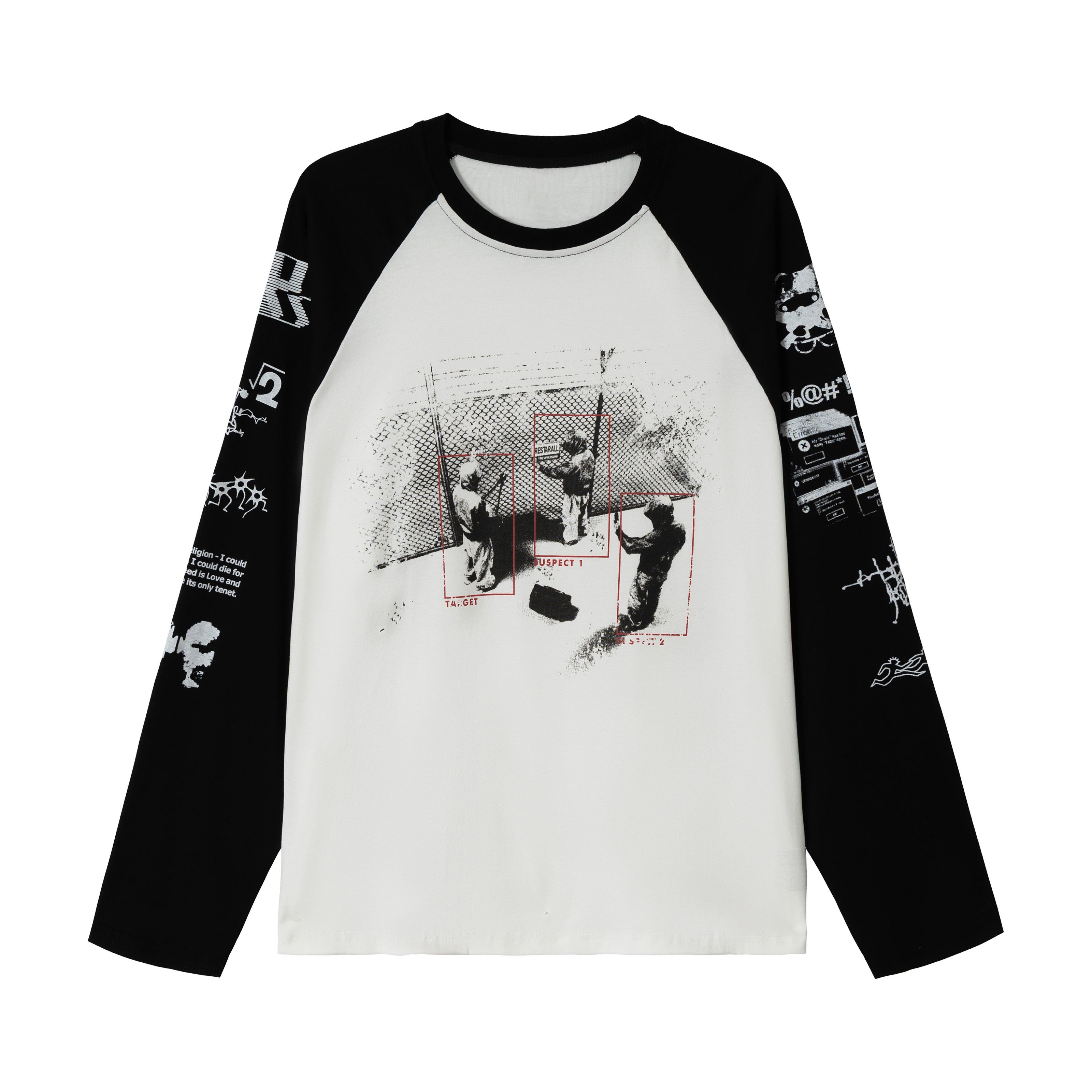STARRVAINT Graphic Raglan Long-Sleeve T-Shirt