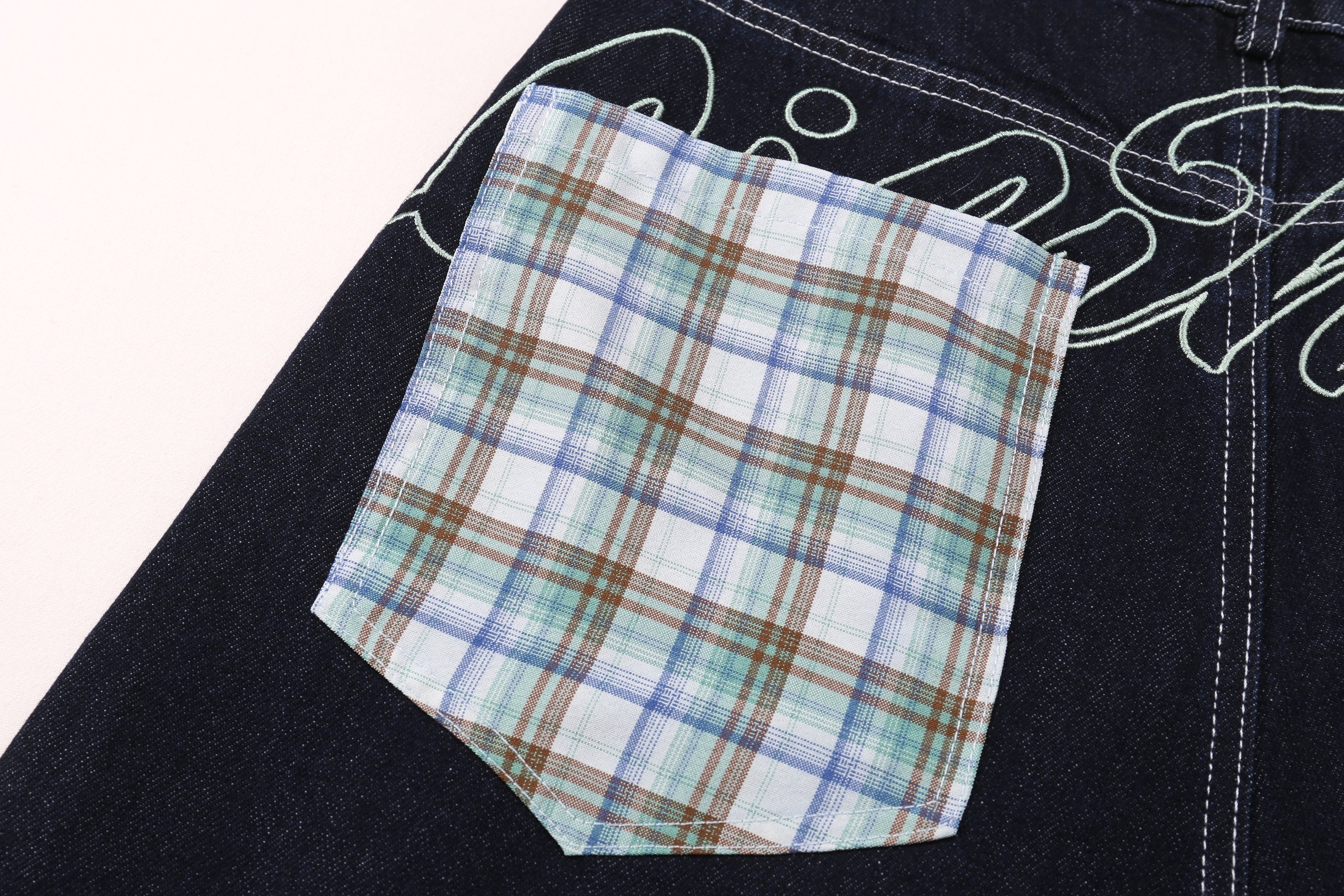 STARRVAINT Patchwork Denim Shorts