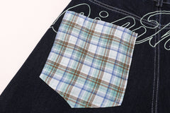 STARRVAINT Patchwork Denim Shorts