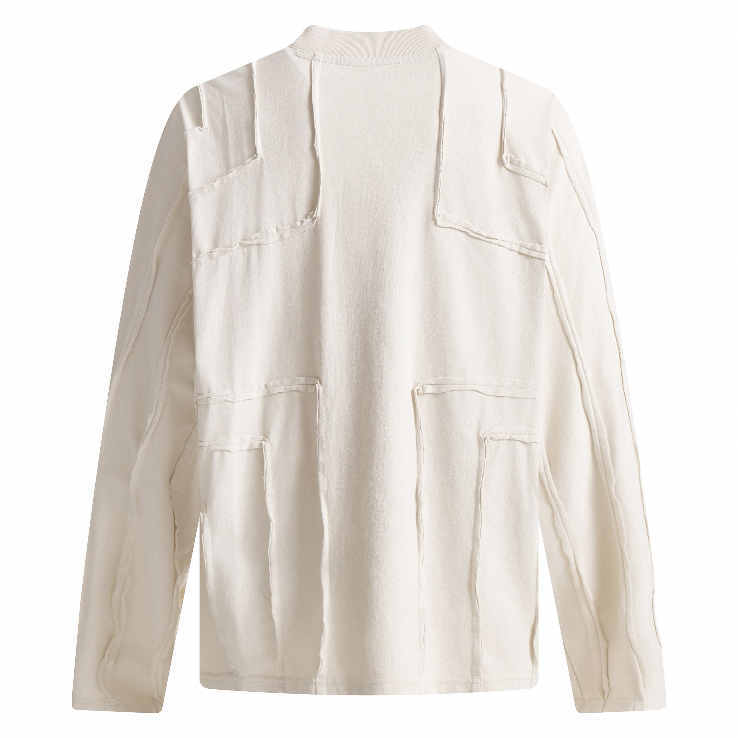 STARRVAINT Deconstructed Patchwork Graphic Long Sleeve Tee