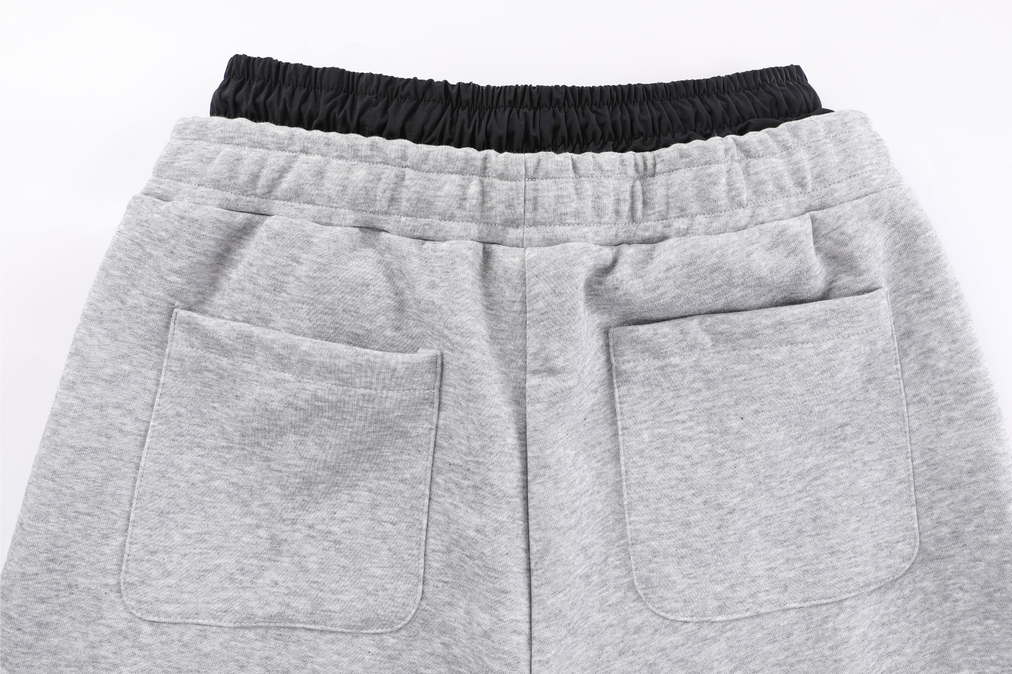 STARRVAINT Double-Waist Stripe Wide-Leg Sweatpants