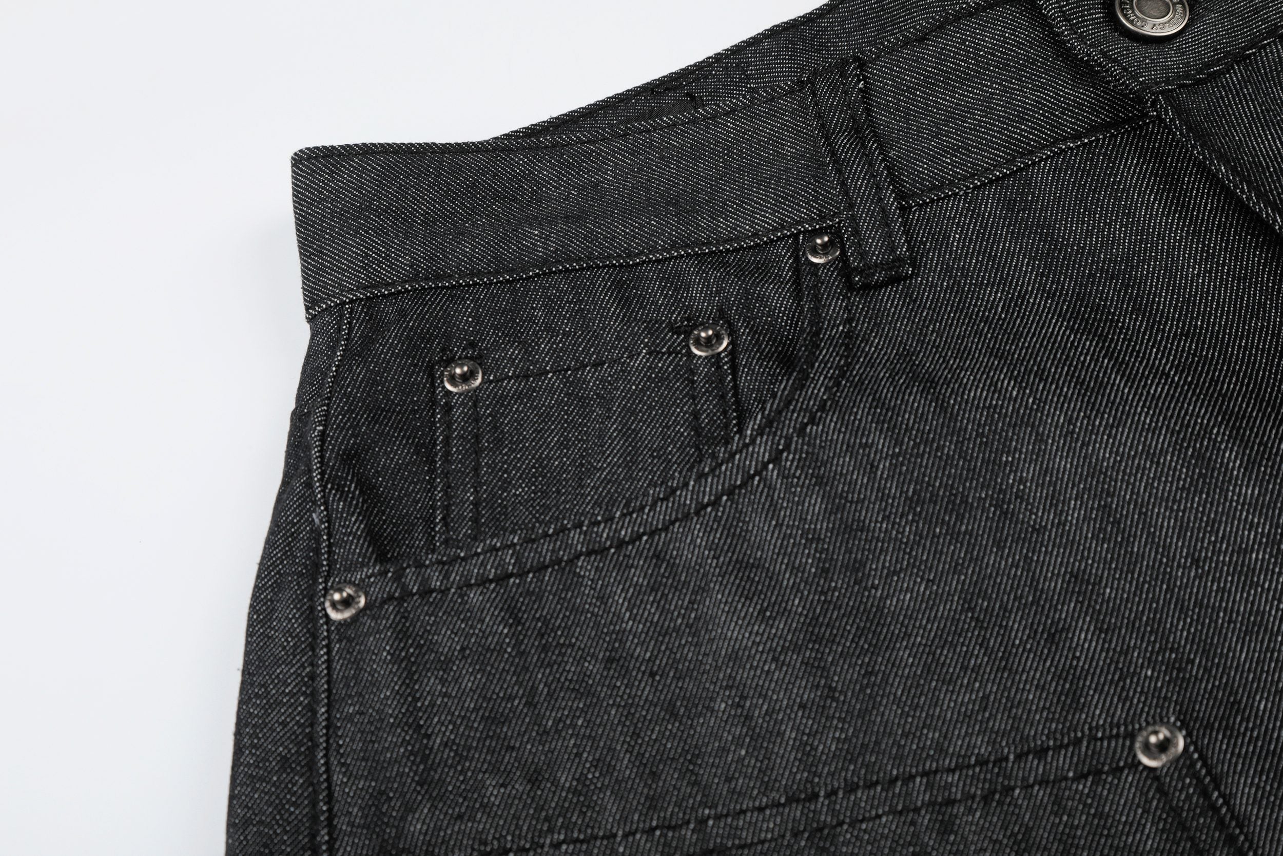 STARRVAINT Raw Denim Baggy Shorts