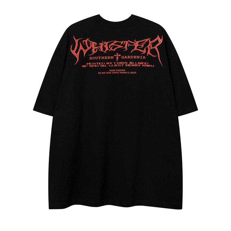 STARRVAINT Distressed Raven Graphic Tee
