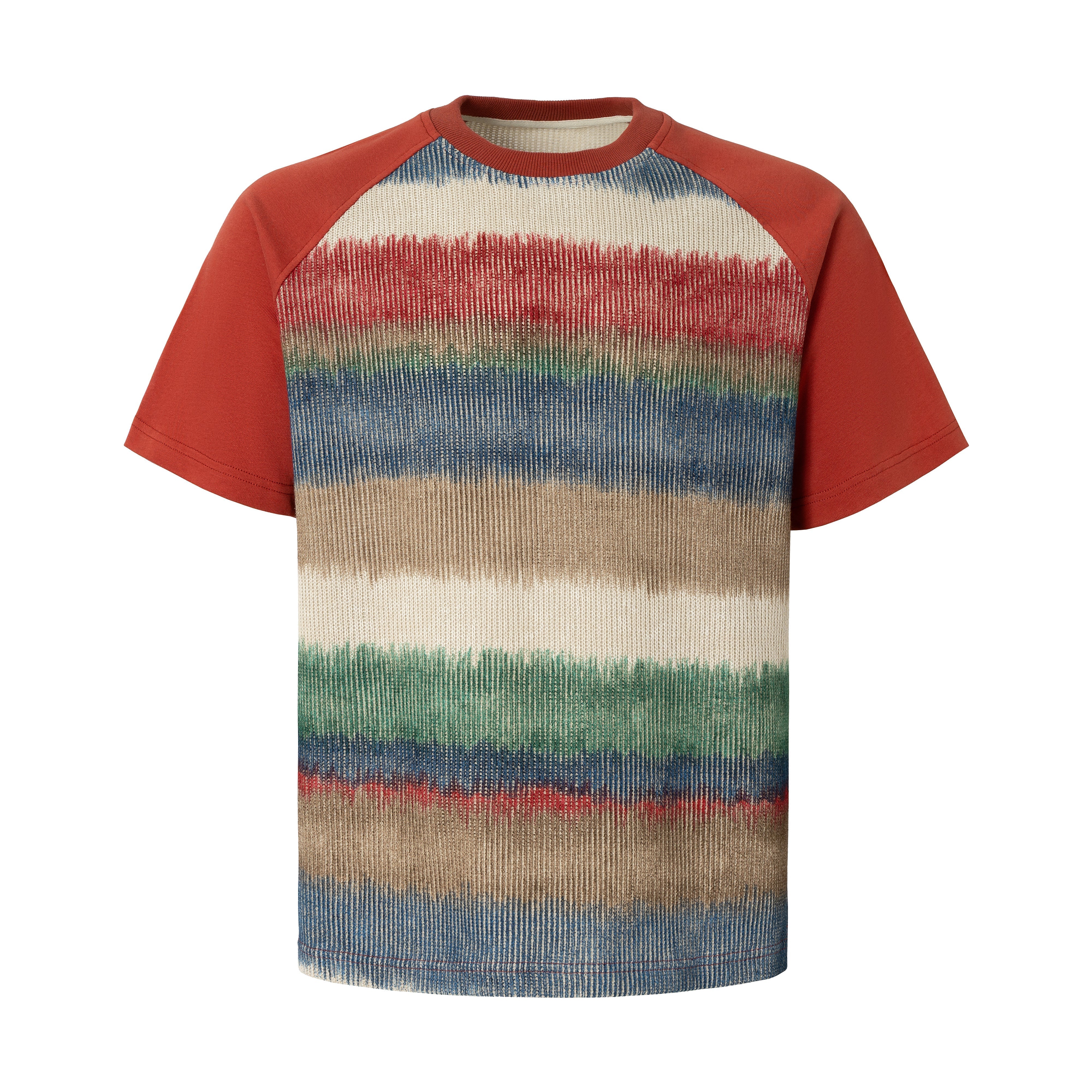 STARRVAINT Gradient Stripe Raglan Tee