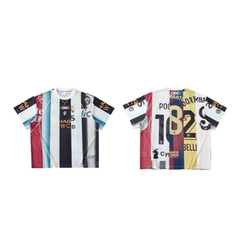 STARRVAINT Vintage Football Patchwork Jersey