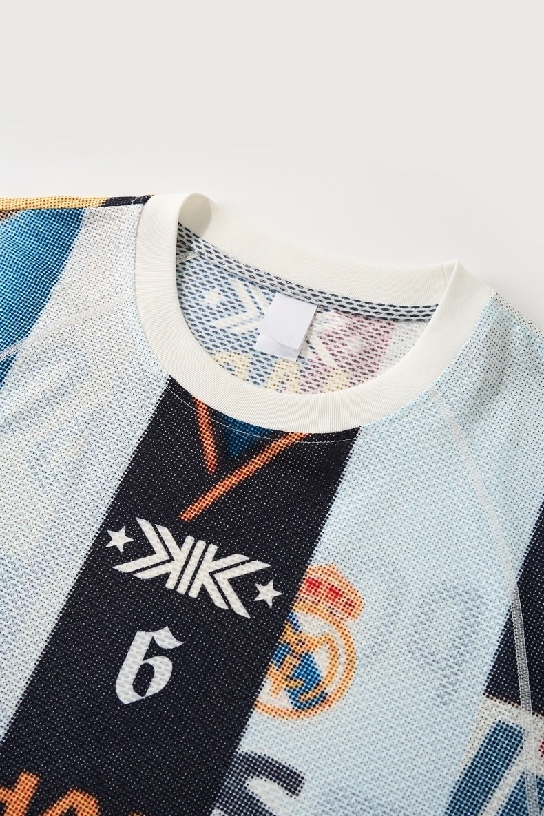 STARRVAINT Vintage Football Patchwork Jersey