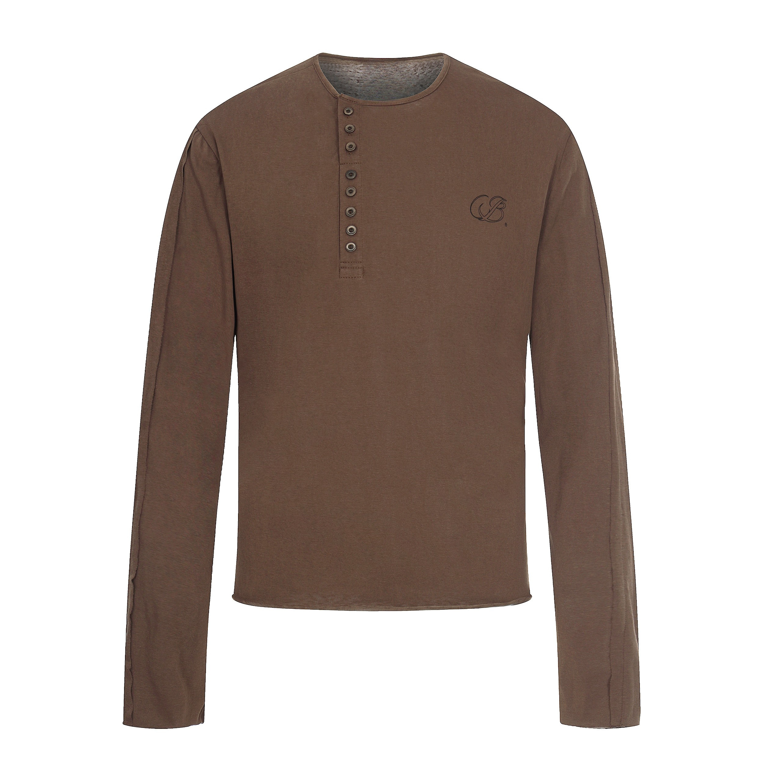 STARRVAINT Classic Henley Long Sleeve Tee