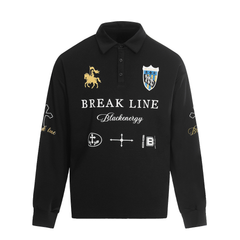 STARRVAINT Break Line Graphic Polo