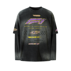 STARRVAINT Racing Graphic Layered Tee
