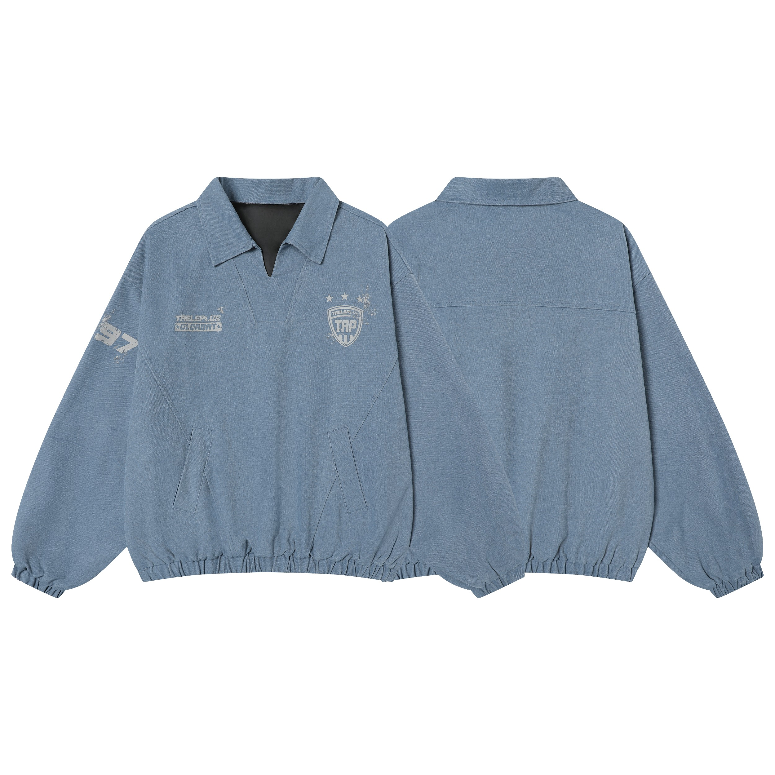 STARRVAINT Vintage Collar Pullover Sweatshirt